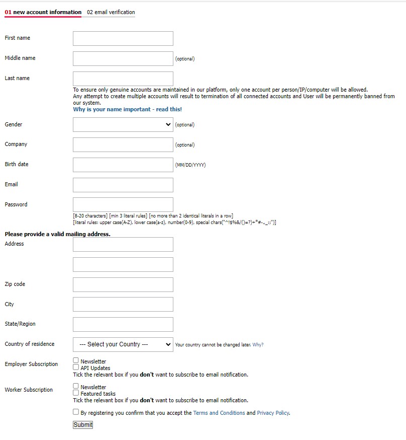 microworkers.com реєстрація