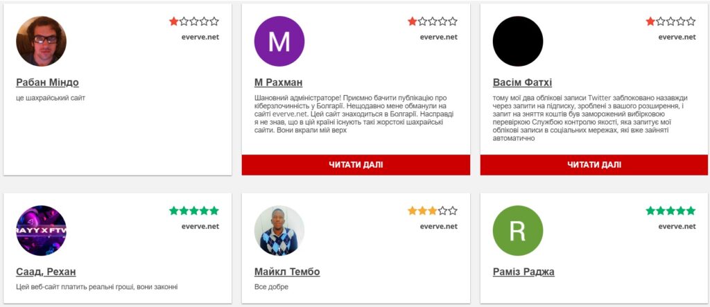 думки робітників про проект Everve.net